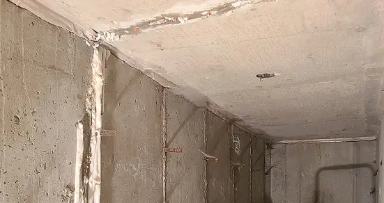 leak seal in concrete basement wall